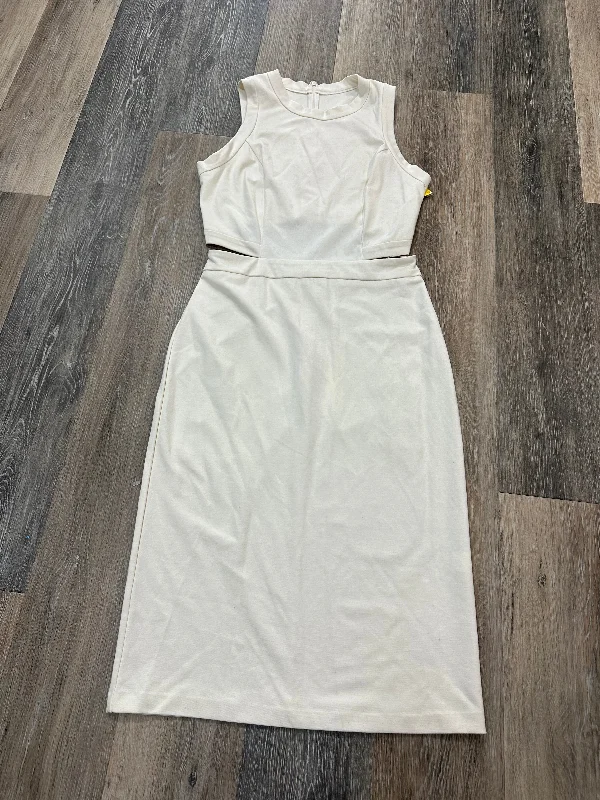 form-fitting dressDress Designer By Amanda Uprichard In Cream, Size: M