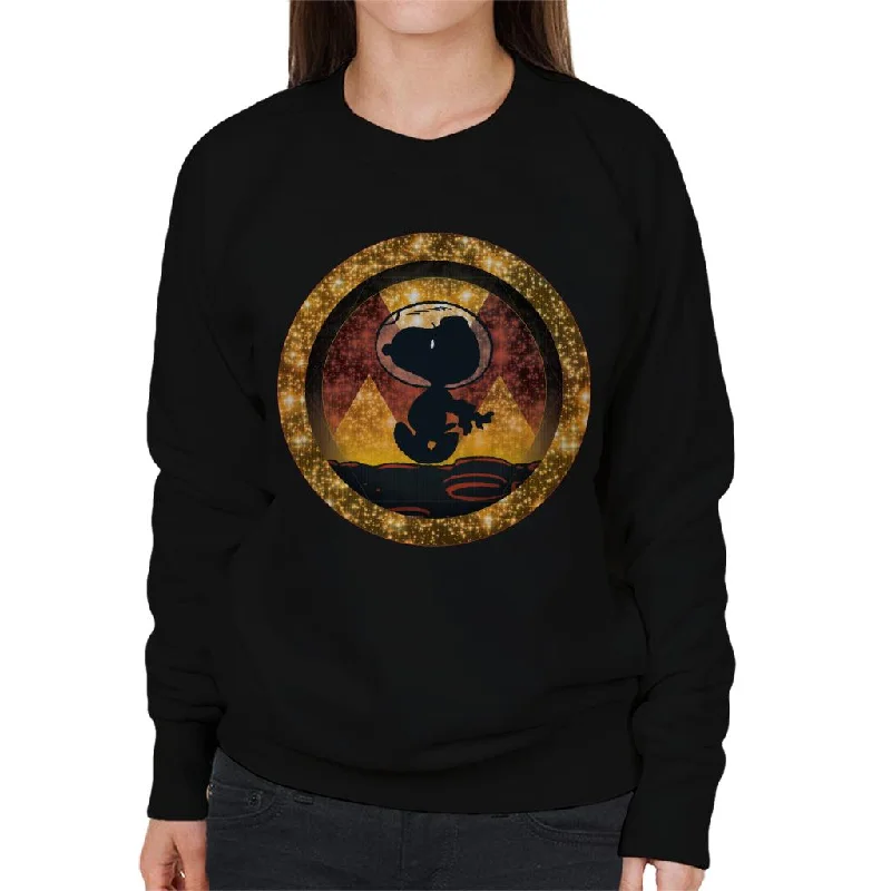 breathable gym hoodiePeanuts Snoopy Planetary Walk Women's Sweatshirt