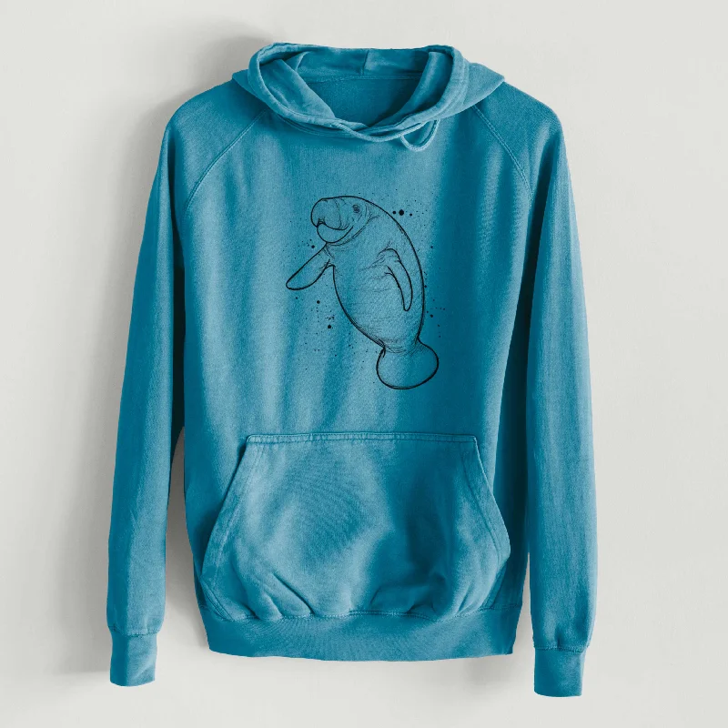 fashion sportswear hoodieManatee  - Mid-Weight Unisex Vintage 100% Cotton Hoodie