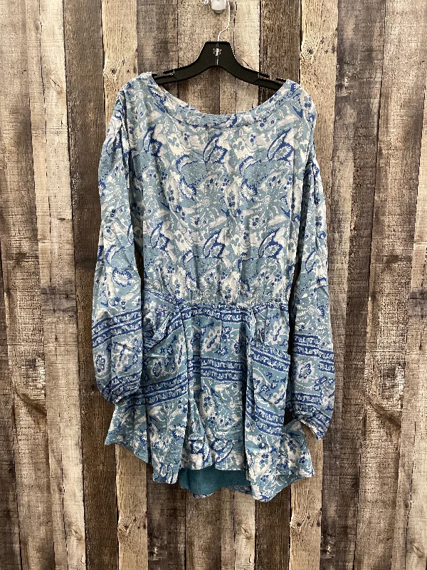 wrap dressDress Casual Short By Free People In Blue, Size: M