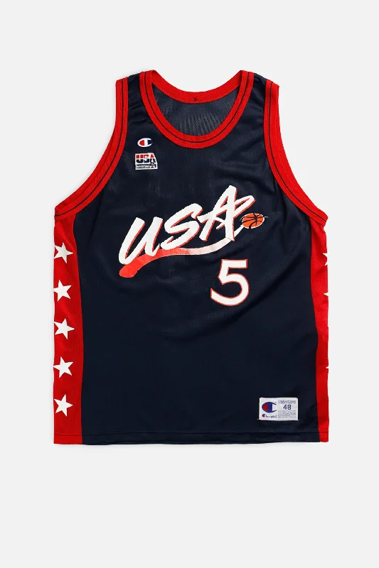 chic fitness hoodieVintage USA Basketball Jersey - XL