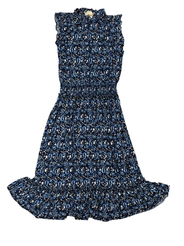 long-sleeve floral dressDress Designer By Michael Kors In Blue, Size: S