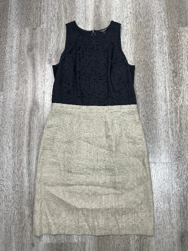 romantic dressDress Party Short By Ann Taylor In Black & Tan, Size: Sp