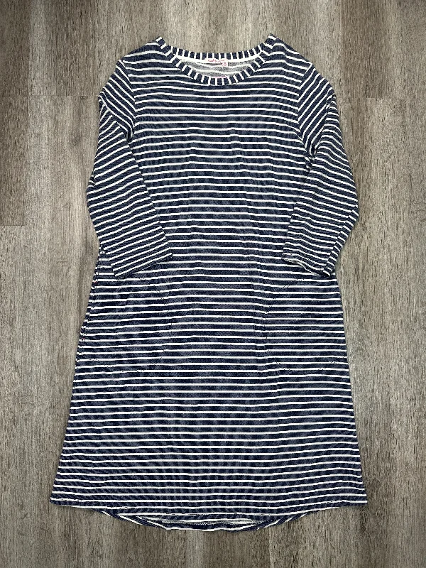 shift dressDress Casual Midi By Fresh Produce In Blue & White, Size: L