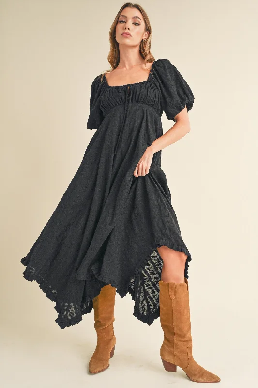 sleek dressBlack Flowy Dress