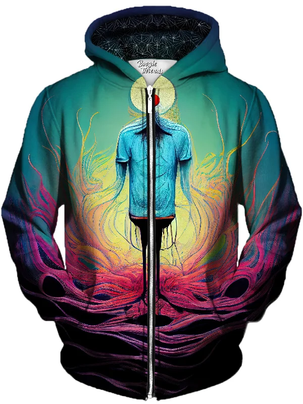 fashionable hoodieApproval Of Flame Unisex Zip-Up Hoodie