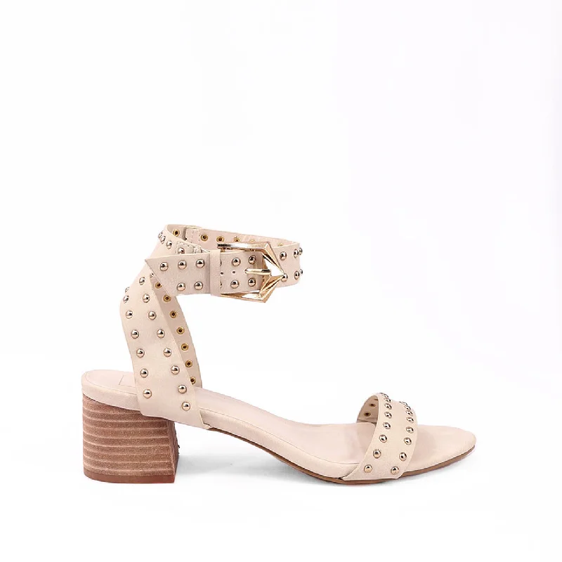 statement dressHayes Nude Studded Sandals