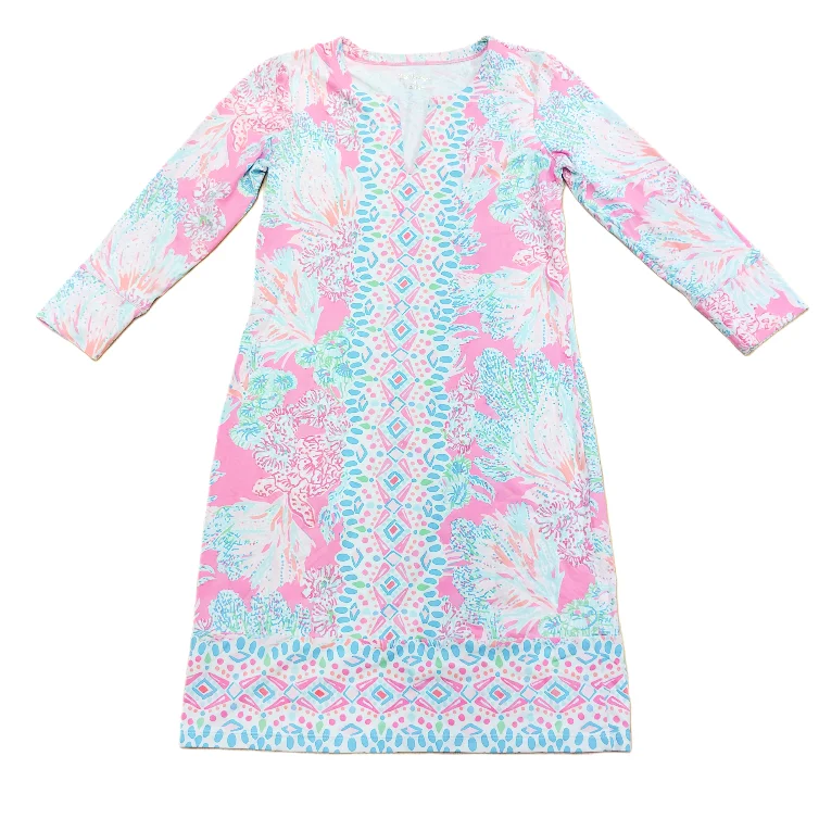 trendy wrap dressDress Designer By Lilly Pulitzer In Blue & Pink, Size: Xs