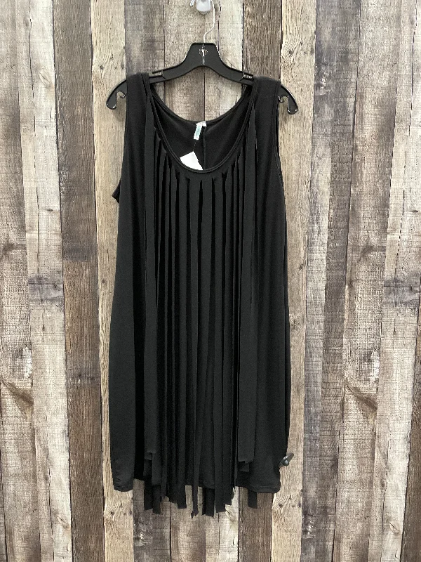 pleated maxi dressDress Casual Short By Cme In Black, Size: L