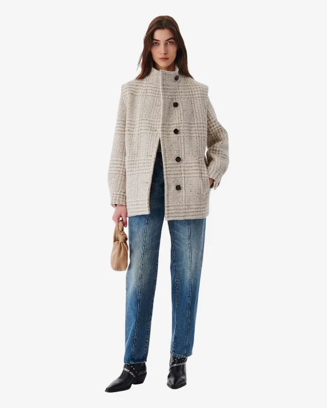 oversized puffer coatBELNI COAT / TAUPE