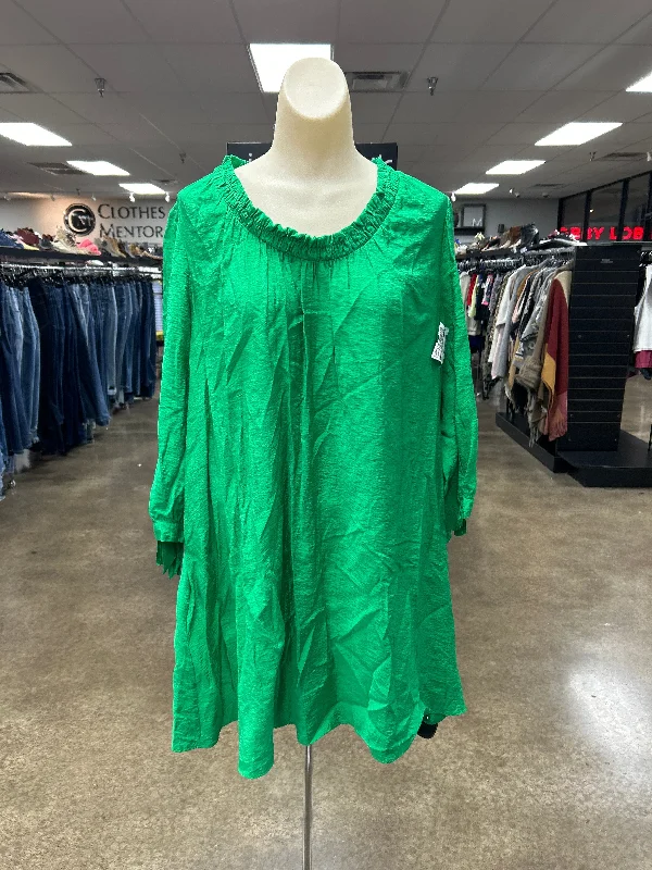 off-the-shoulder dressDress Casual Short By Clothes Mentor In Green, Size: 6