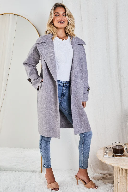 relaxed winter jacketFireplace Coat - Grey